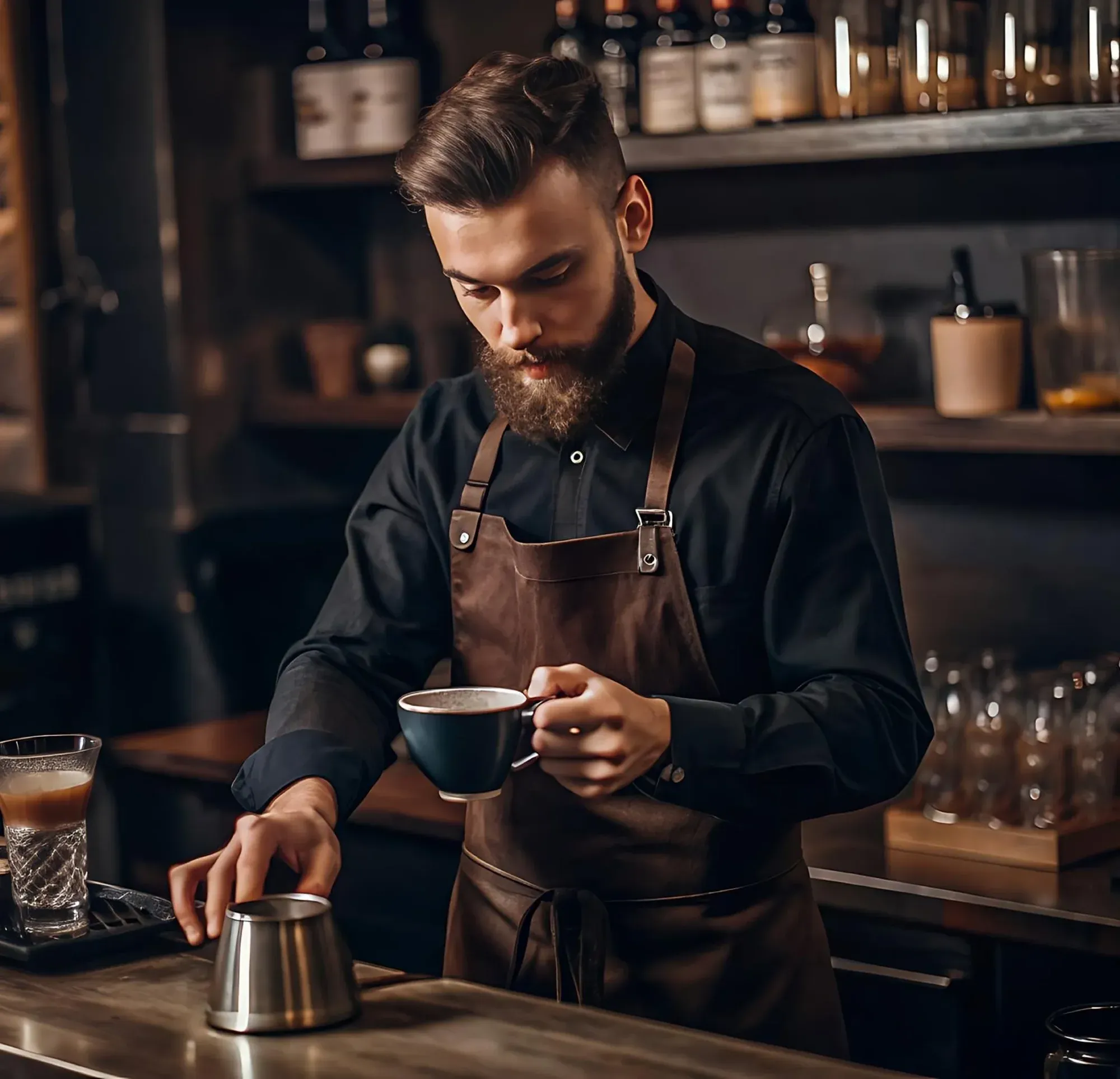 The Brunivo roastery floor